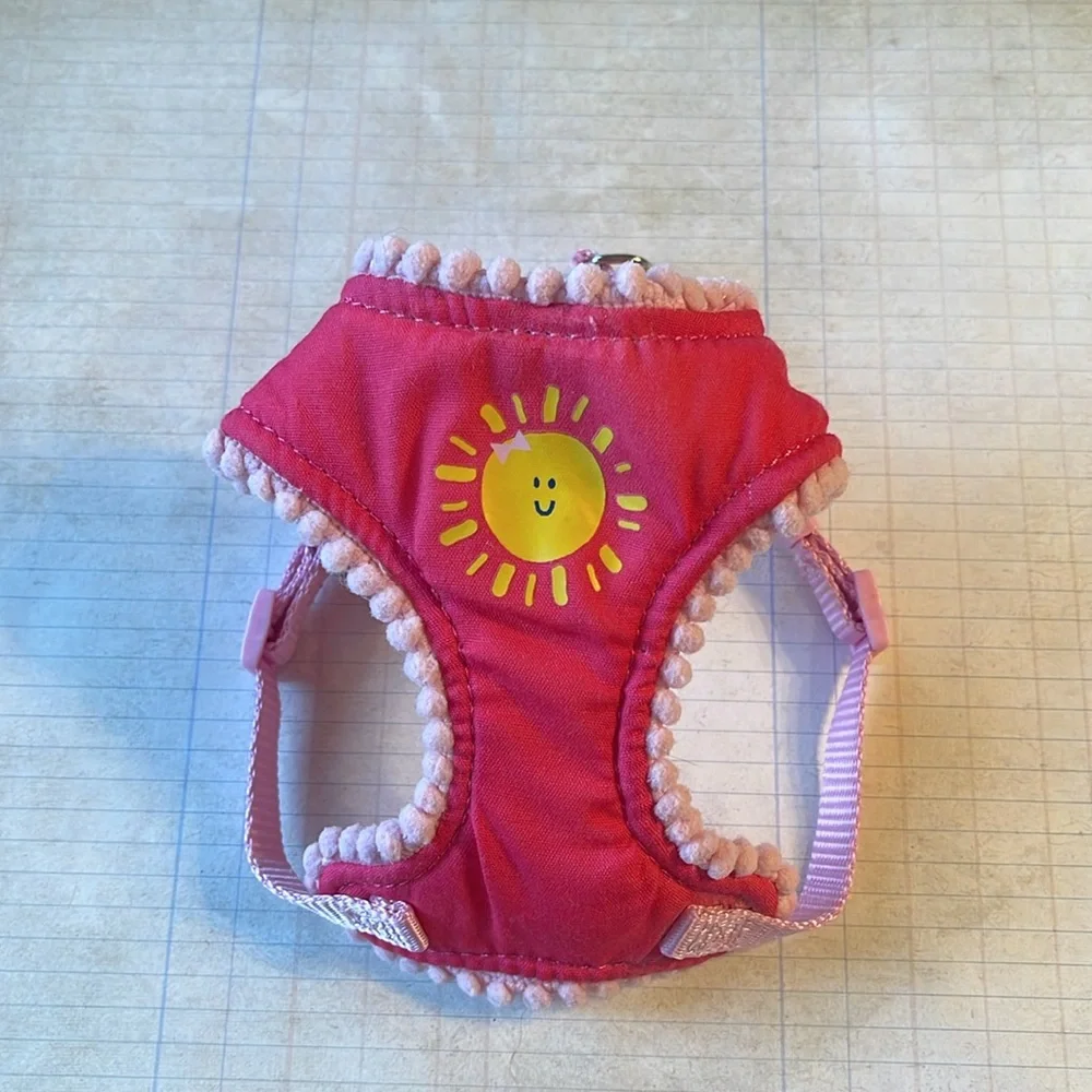 Top Paw Smiley Sunshine Pink Pet Harness